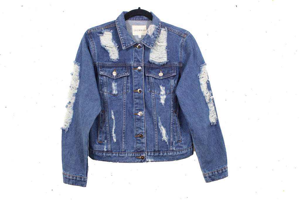 Distress Denim Jacket