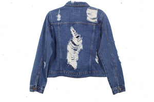 Distress Denim Jacket