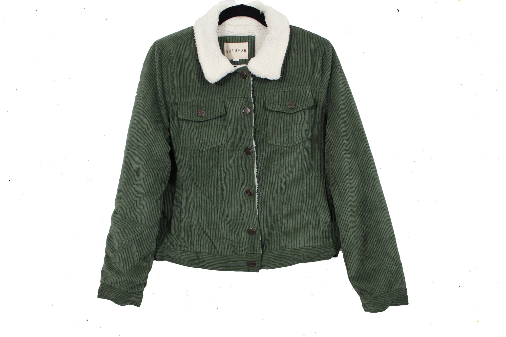 Corduroy faux fur clearance jacket