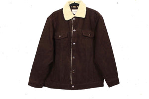 Men's Sherpa Corduroy Jacket Brown