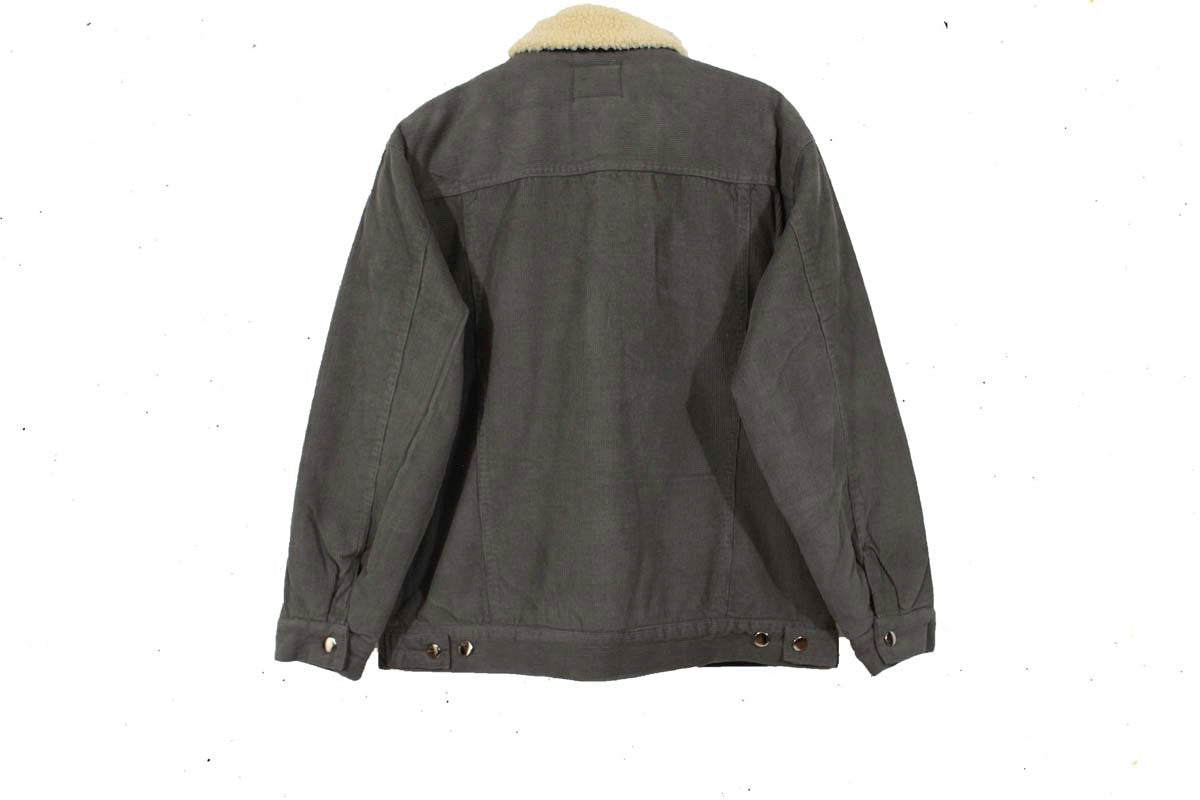 Men's Sherpa Corduroy Jacket Grey