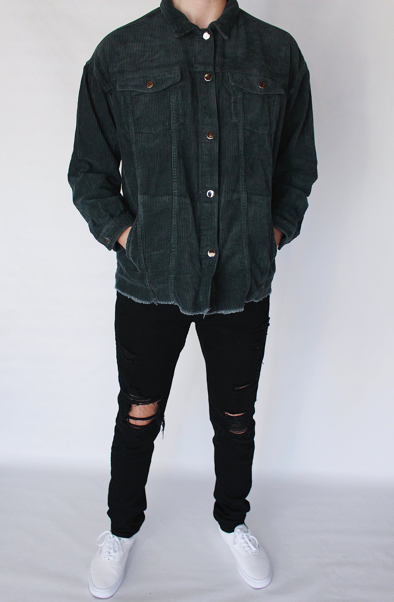 Verde Corduroy Dad Jacket (UNISEX)